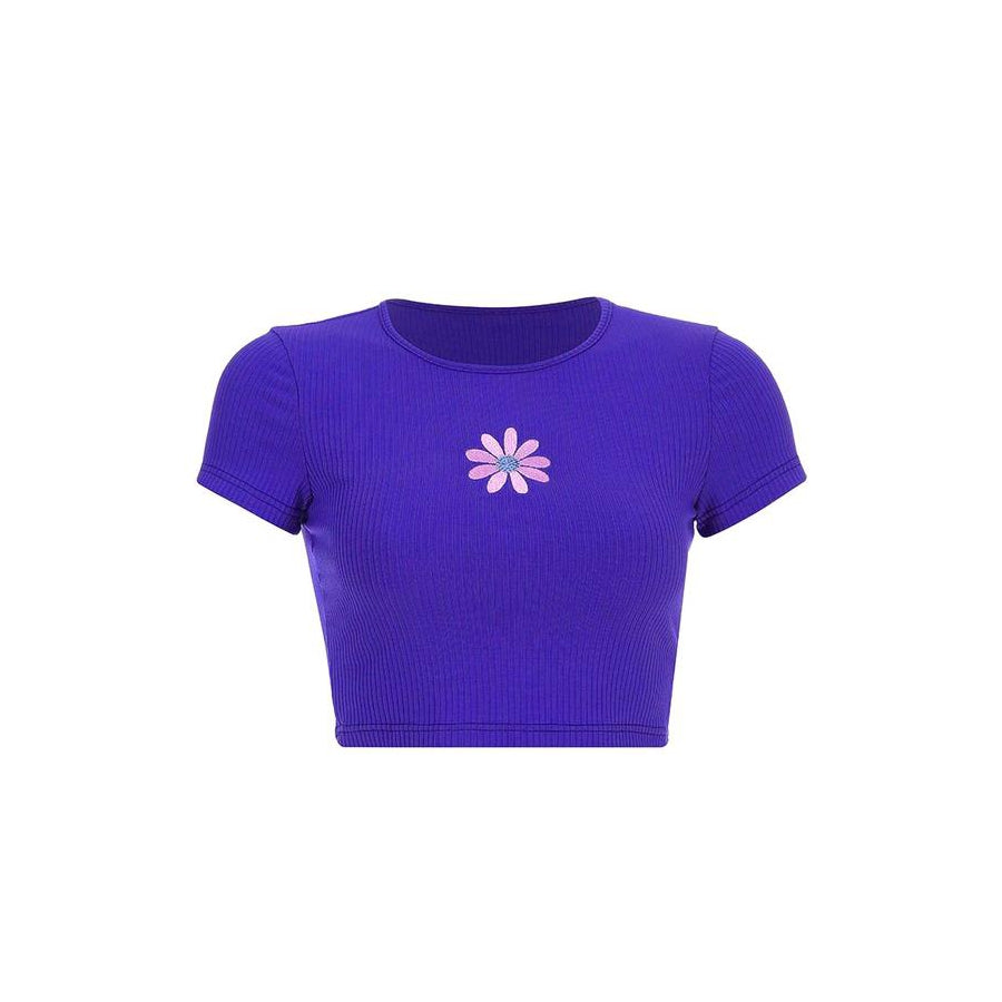 Style Core Aesthetics, New Style Trends - Daisy Ribbed Top