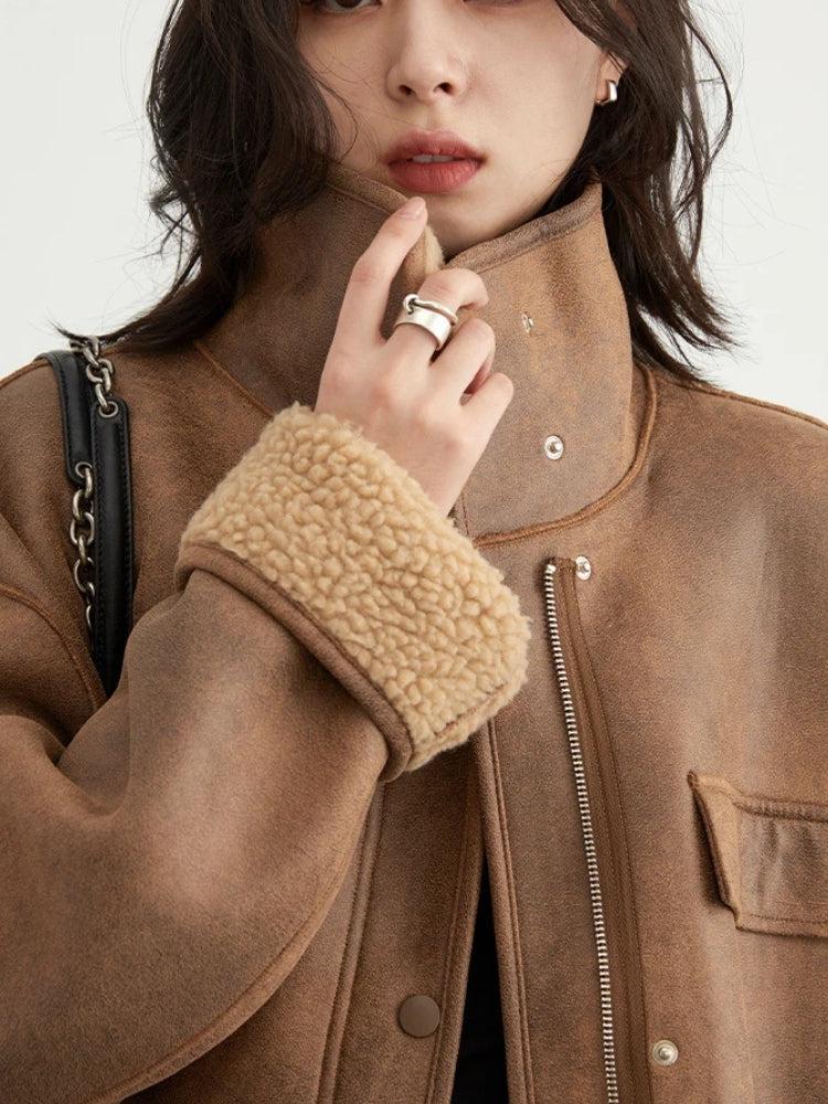 Style Core Aesthetics, New Style Trends - Double Faced Faux Leather Jacket