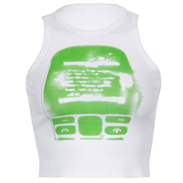 Style Core Aesthetics, New Style Trends - Downtown Girl Ribbed Crop Top
