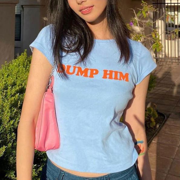 Style Core Aesthetics, New Style Trends - Dump Him Crop Top