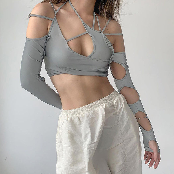 Style Core Aesthetics, New Style Trends - E-girl Aesthetic Cut Out Top