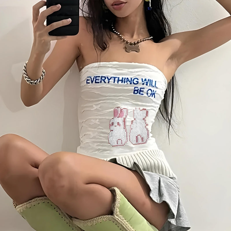 Style Core Aesthetics, New Style Trends - Everything Will Be Ok Tube Top