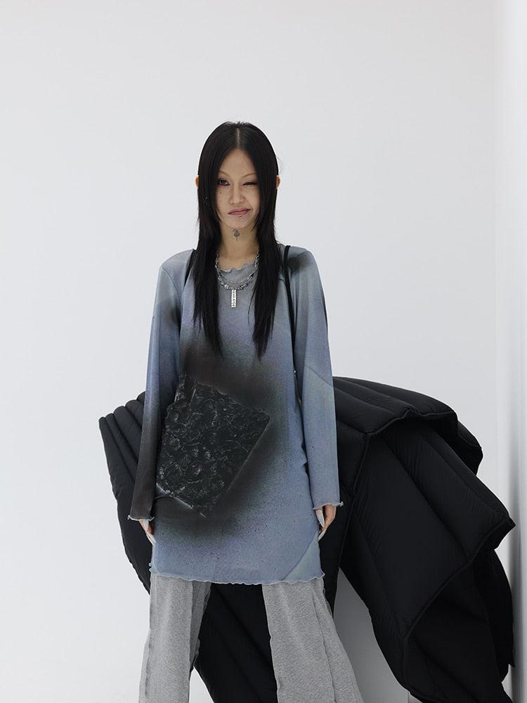Style Core Aesthetics, New Style Trends - Extra Long Mesh Top