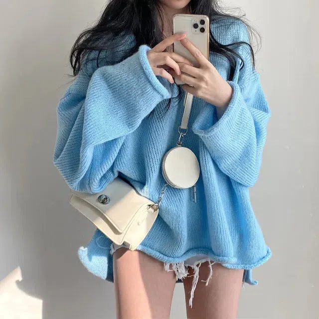 Style Core Aesthetics, New Style Trends - Extra Long Sleeve Loose Sweater