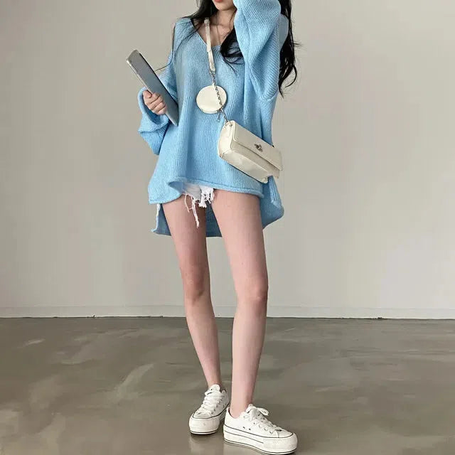 Style Core Aesthetics, New Style Trends - Extra Long Sleeve Loose Sweater