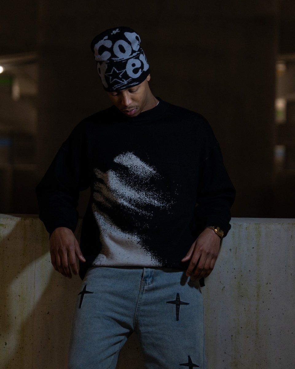 Style Core Aesthetics, New Style Trends - 'Fading Contact' Knit Sweater