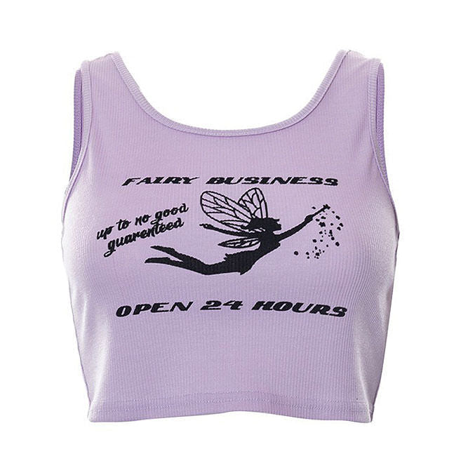 Style Core Aesthetics, New Style Trends - Fairy Business Ribbed Top