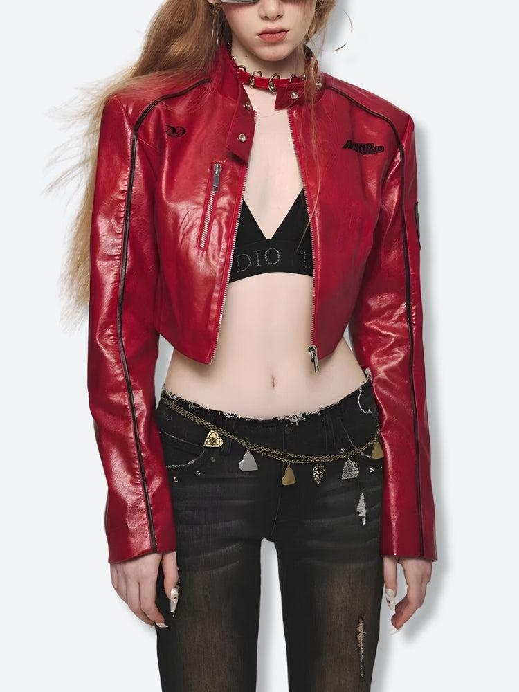 Style Core Aesthetics, New Style Trends - Faux Leather Biker Jacket