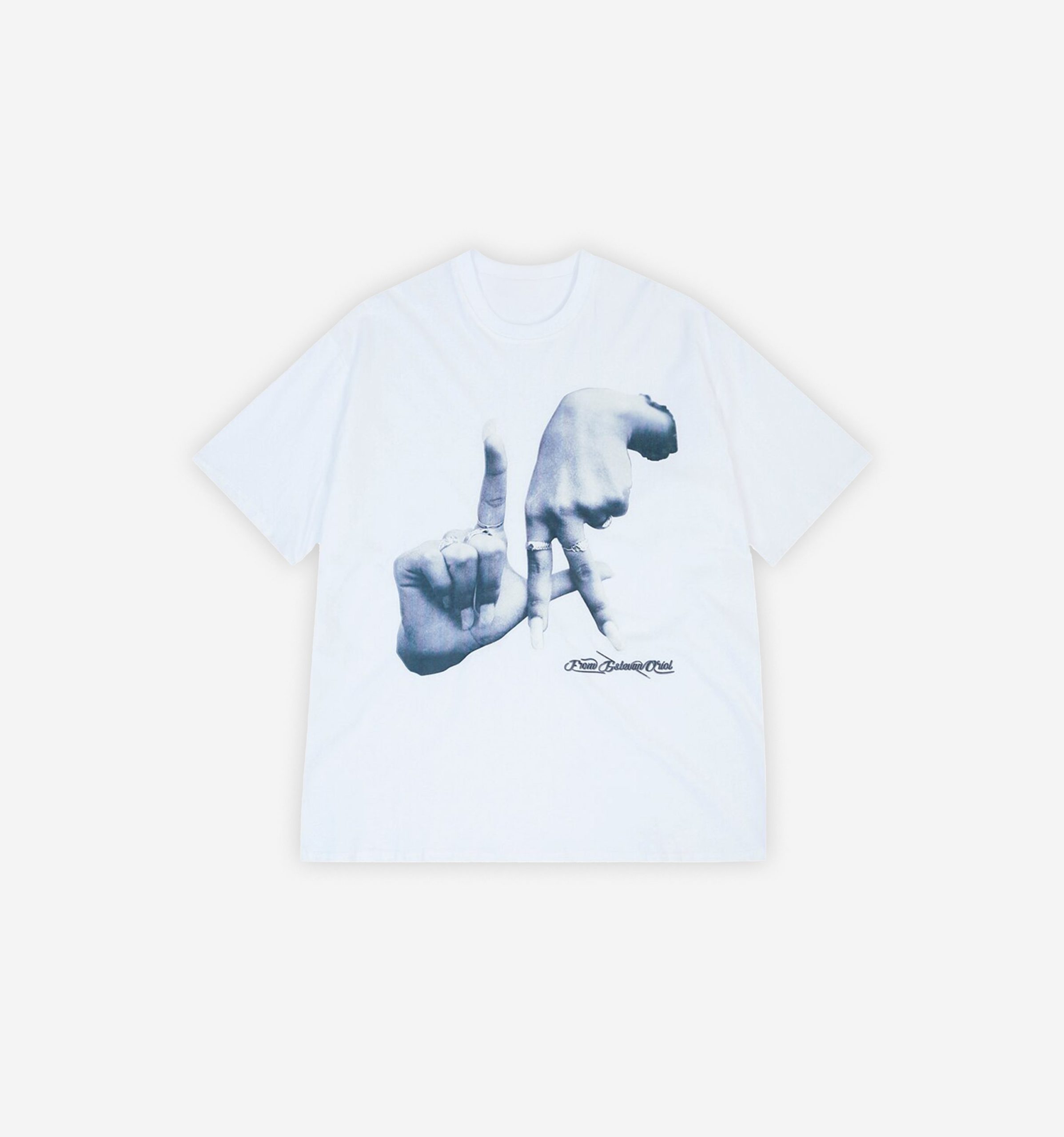 Style Core Aesthetics, New Style Trends - Finger Cross Y2K Oversize T-Shirt