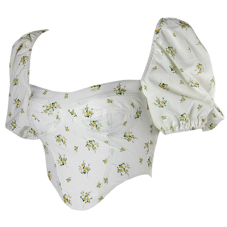 Style Core Aesthetics, New Style Trends - Floral Print Corset Top