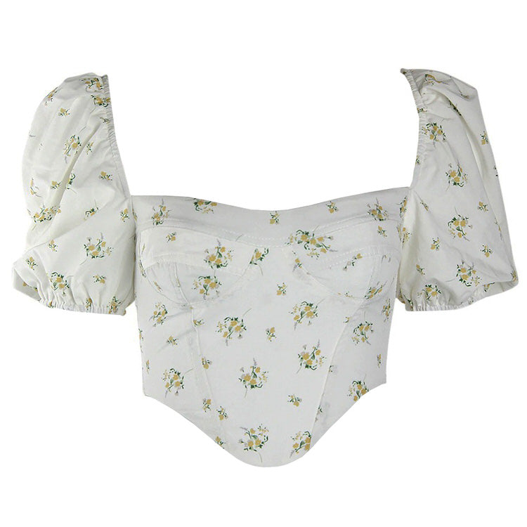 Style Core Aesthetics, New Style Trends - Floral Print Corset Top