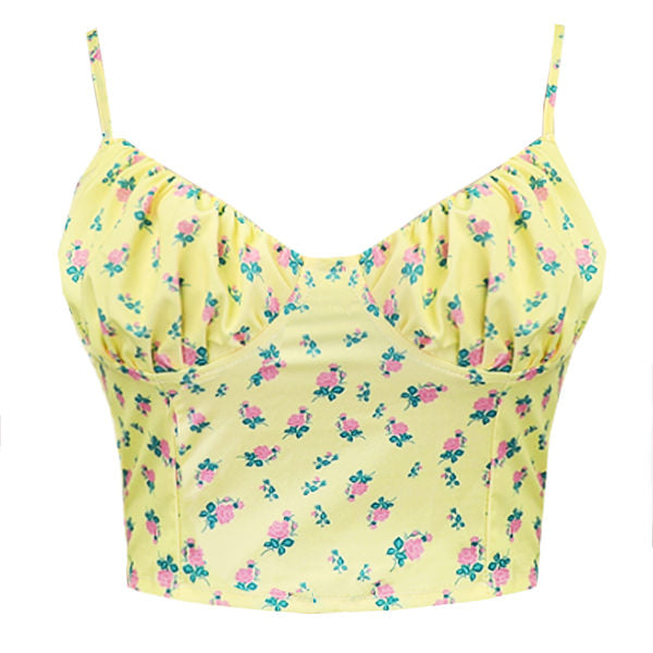 Style Core Aesthetics, New Style Trends - Floral Sin Lace Up Top