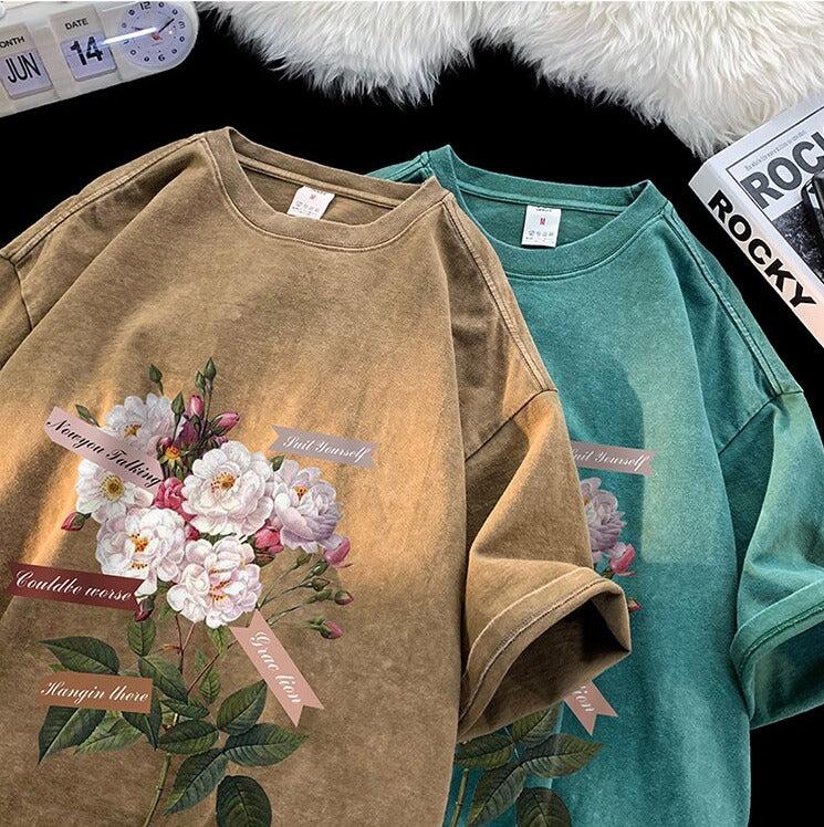 Style Core Aesthetics, New Style Trends - Flowers Tee
