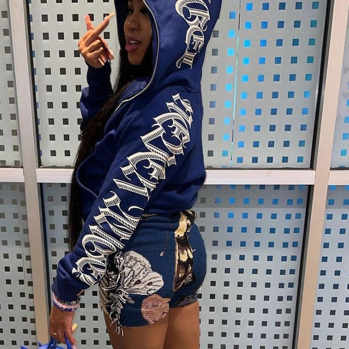 Style Core Aesthetics, New Style Trends - Full zip bleu