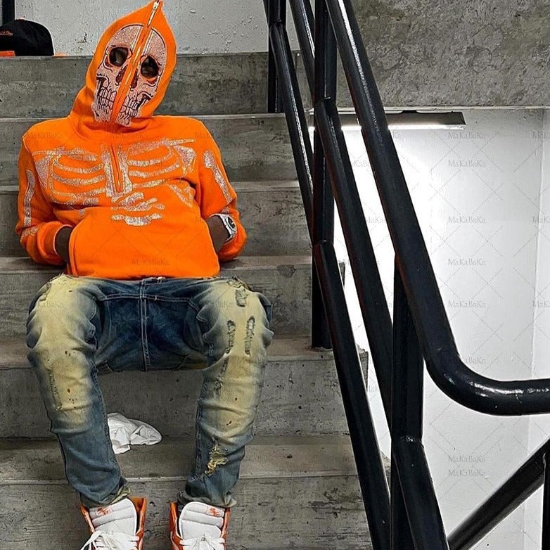 Style Core Aesthetics, New Style Trends - Full zip orange