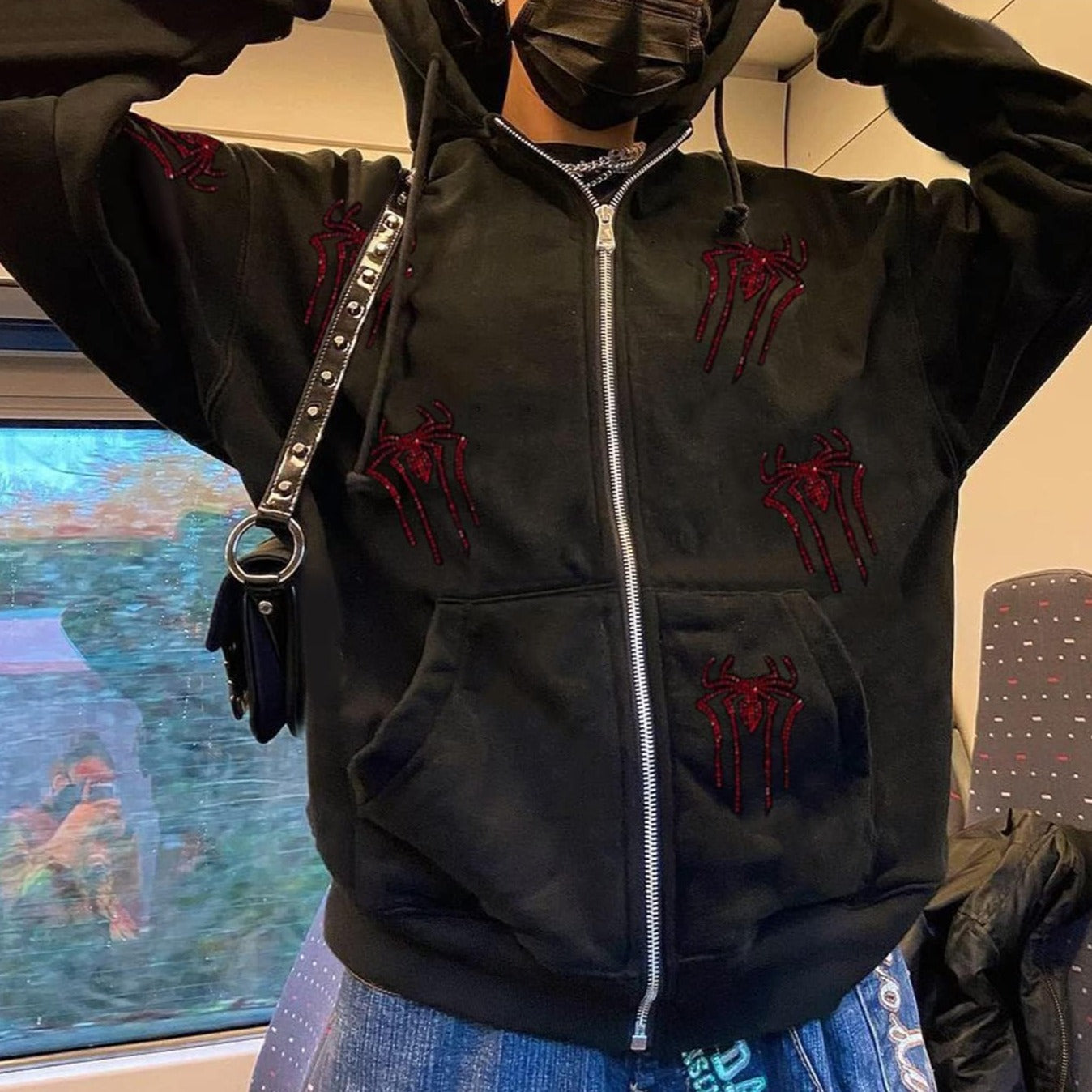 Style Core Aesthetics, New Style Trends - Full zip spiderman hoodie