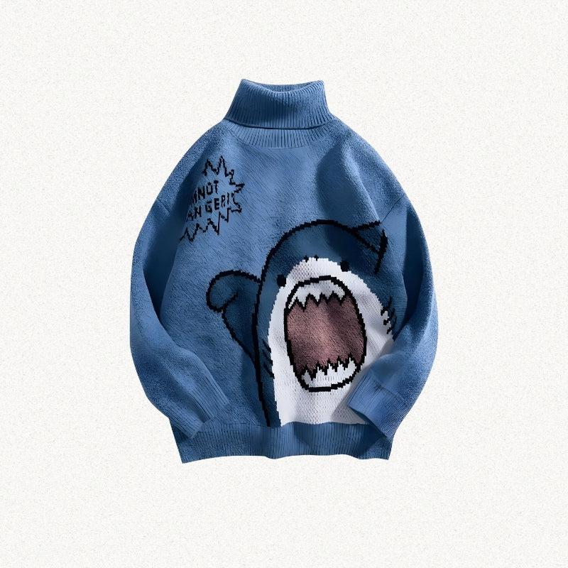 Style Core Aesthetics, New Style Trends - Funny Shark Knitted Sweater