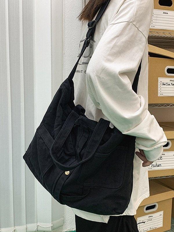 Style Core Aesthetics, New Style Trends - Grand sac à bandoulière Vintage Wash