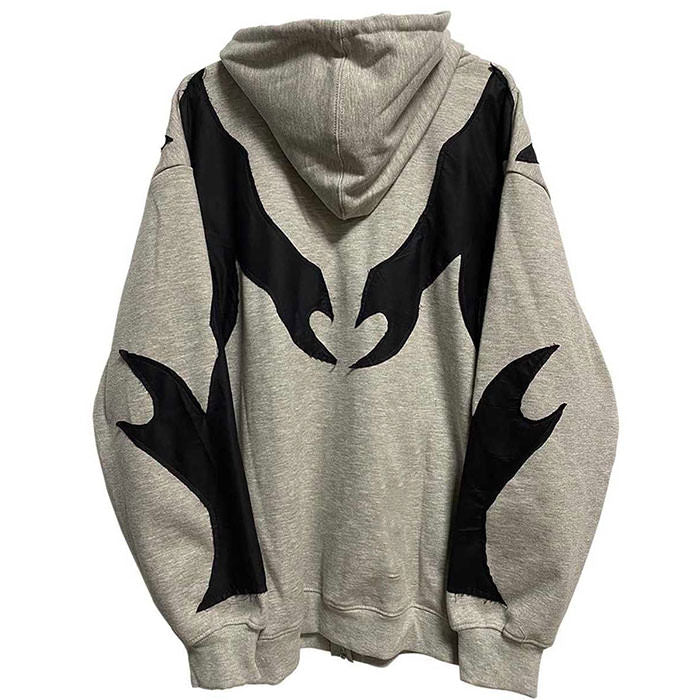 Style Core Aesthetics, New Style Trends - Grey Skeleton Hoodie
