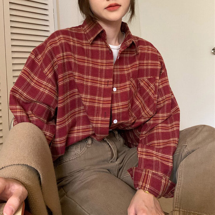 Style Core Aesthetics, New Style Trends - Grunge Aesthetic Plaid Shirt