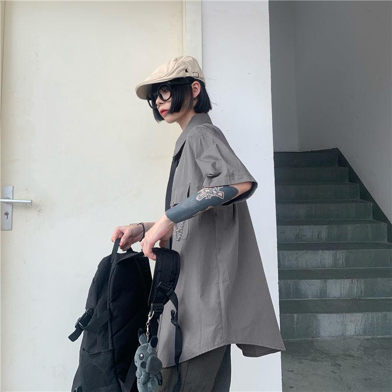 Style Core Aesthetics, New Style Trends - Grunge Detachable Sleeve Shirt