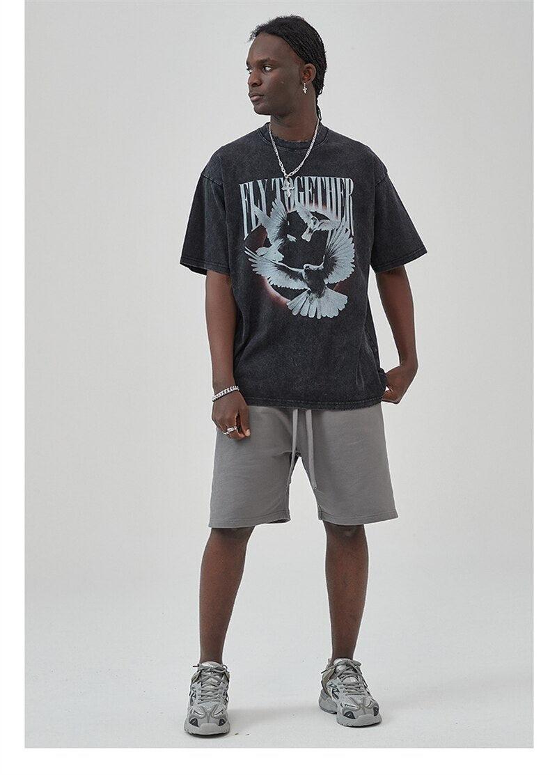 Style Core Aesthetics, New Style Trends - Grunge Fly Together Tee