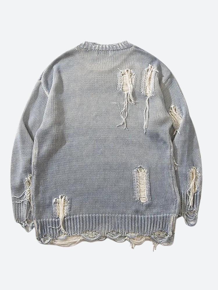 Style Core Aesthetics, New Style Trends - Grunge Tasseled Distressed Sweater
