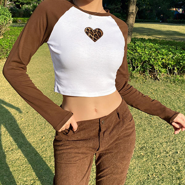 Style Core Aesthetics, New Style Trends - Heart Raglan Tee