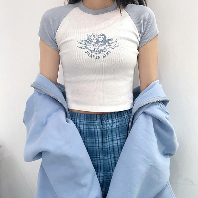 Style Core Aesthetics, New Style Trends - Heaven Sent Crop Top