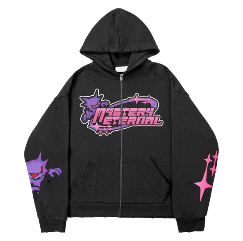 Style Core Aesthetics, New Style Trends - Hoodie Zippé Ectoplasma