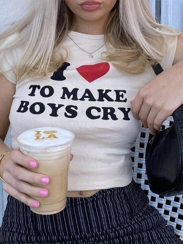 Style Core Aesthetics, New Style Trends - I Love To Make Boys Cry Tee