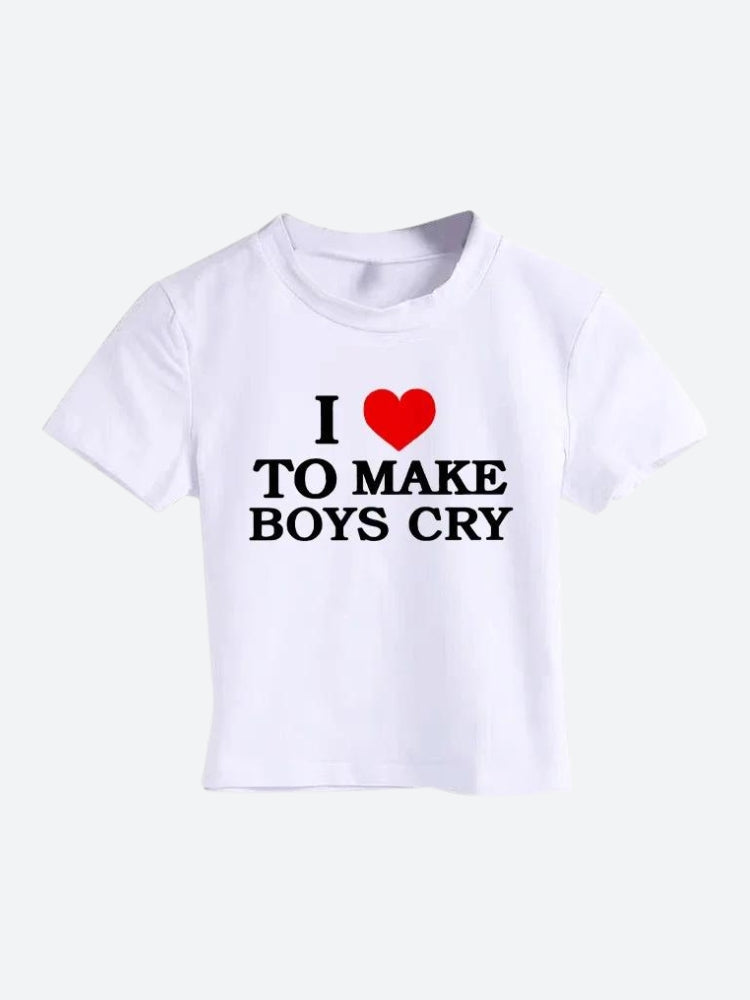 Style Core Aesthetics, New Style Trends - I Love To Make Boys Cry Tee