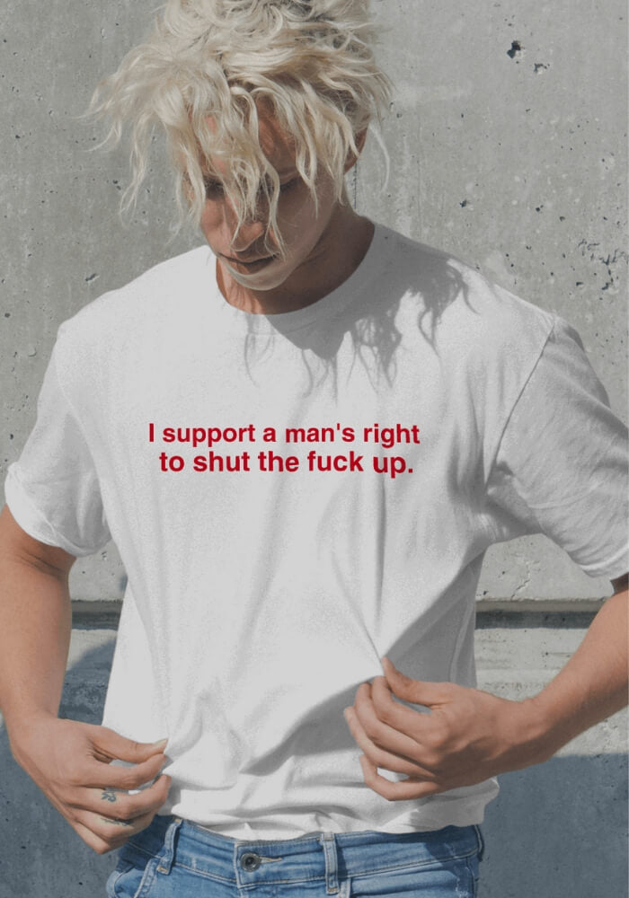 Style Core Aesthetics, New Style Trends - I Support A Man's Right Tee