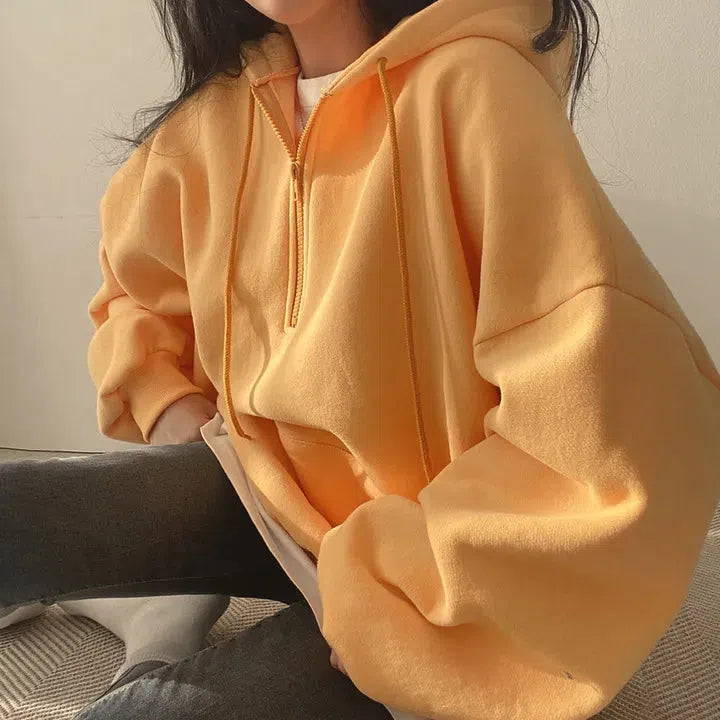 Style Core Aesthetics, New Style Trends - Indie Oversized Zip Up Hoodie