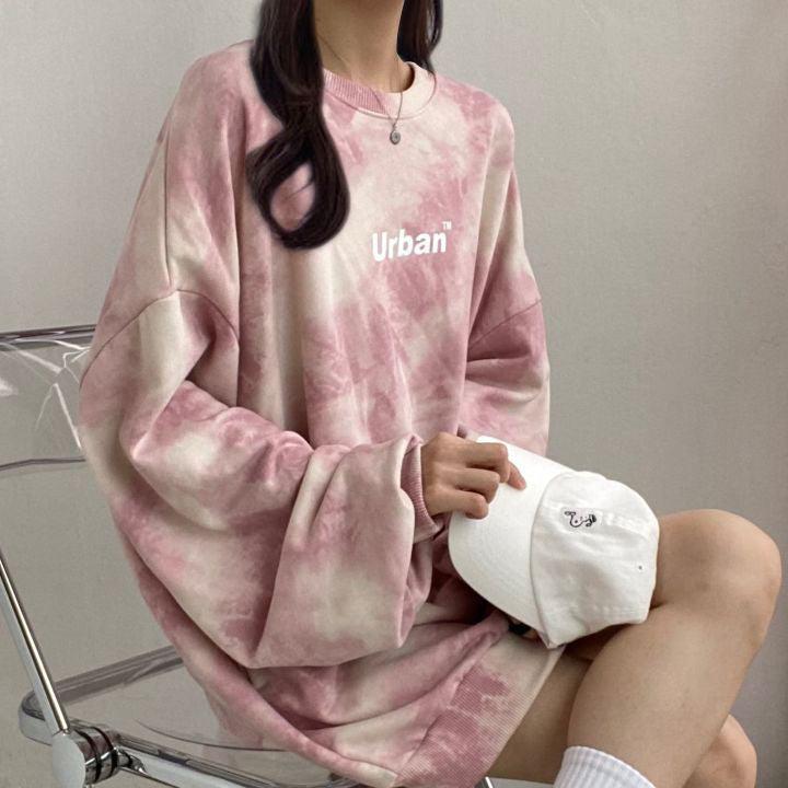 Style Core Aesthetics, New Style Trends - Indie Urban Print Longline Sweatshirt