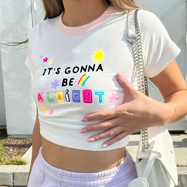 Style Core Aesthetics, New Style Trends - It's Gonna Be Alright Crop Top