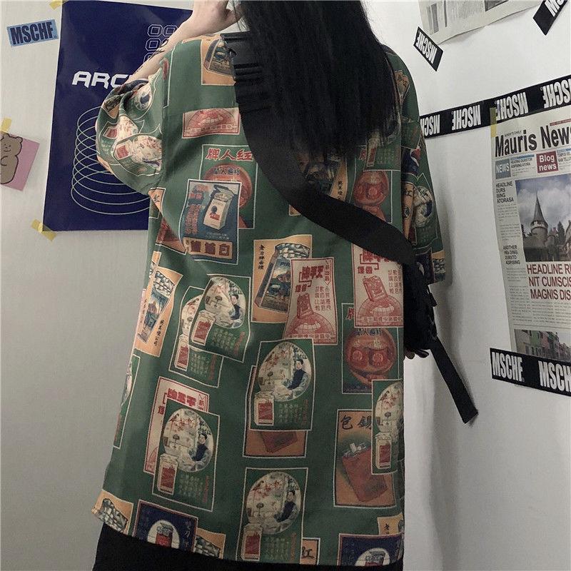 Style Core Aesthetics, New Style Trends - Japanese Figure Print Shirt