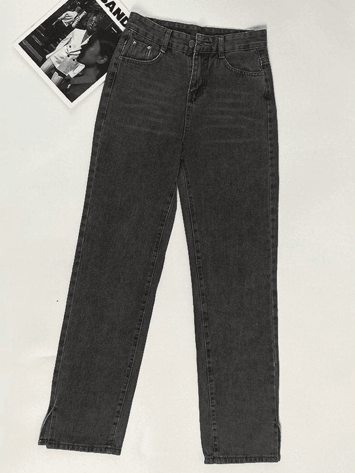 Style Core Aesthetics, New Style Trends - Jean boyfriend fendu délavé