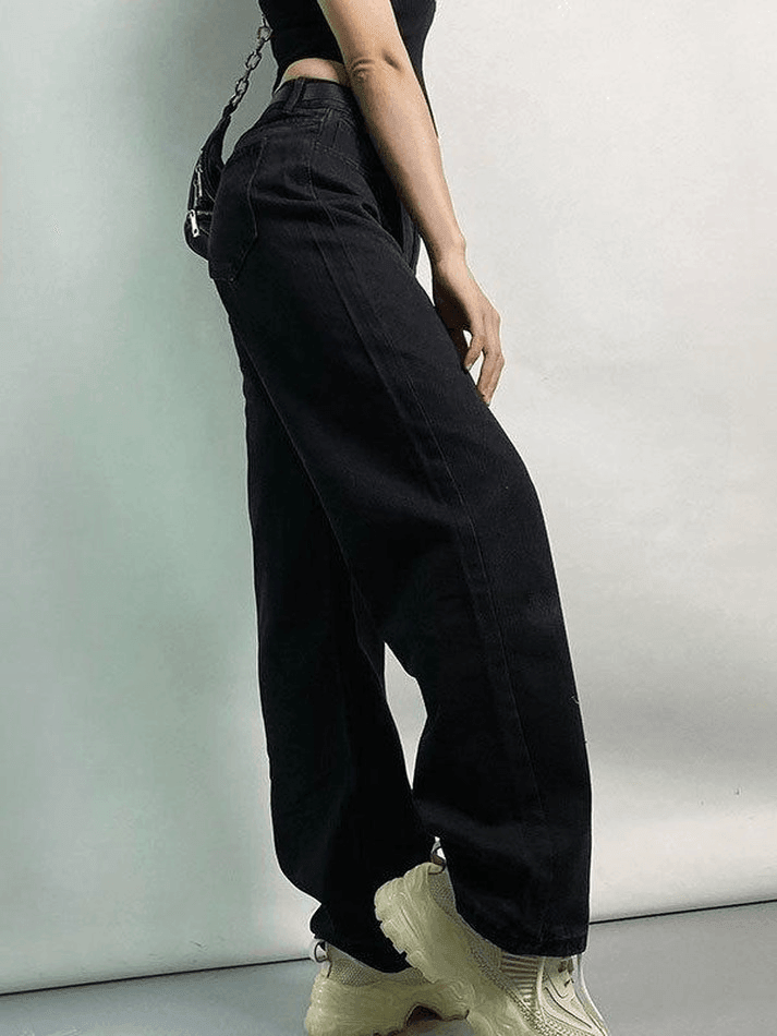 Style Core Aesthetics, New Style Trends - Jean boyfriend à taille haute