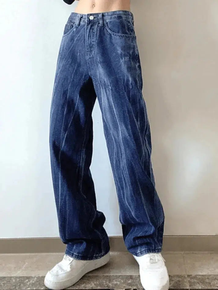Style Core Aesthetics, New Style Trends - Jean boyfriend vintage tie-dye