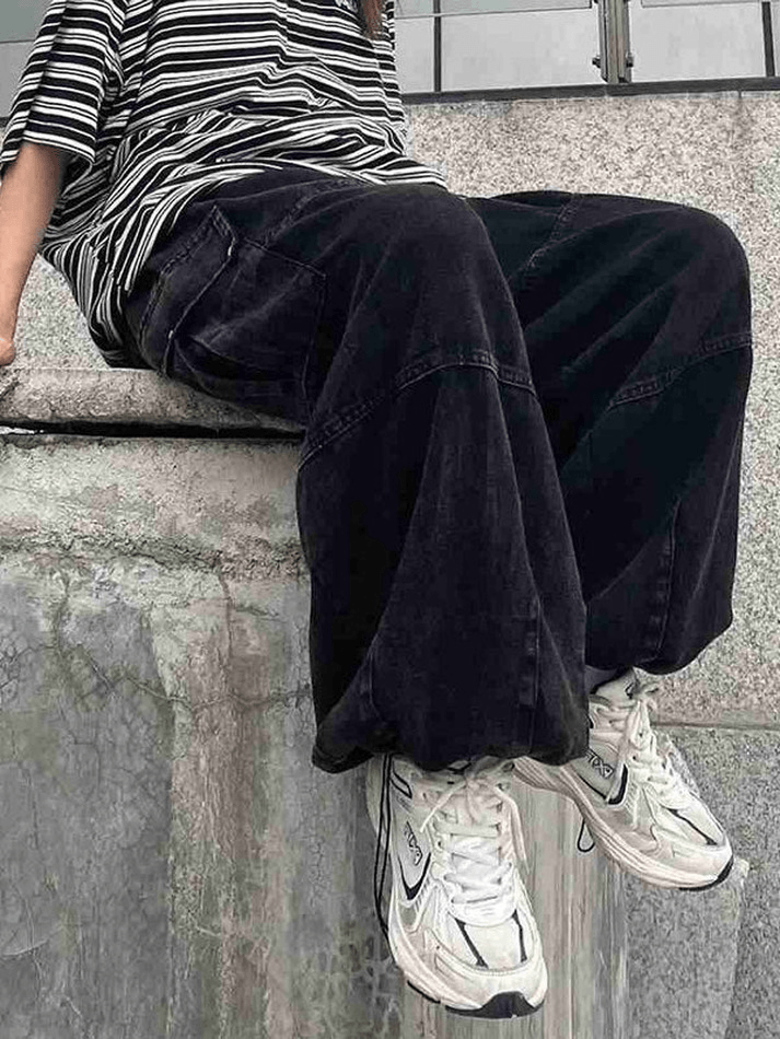 Style Core Aesthetics, New Style Trends - Jean cargo vintage baggy