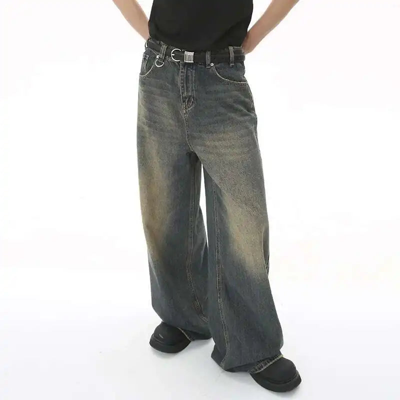 Style Core Aesthetics, New Style Trends - Jean large Y2K Metro Mist