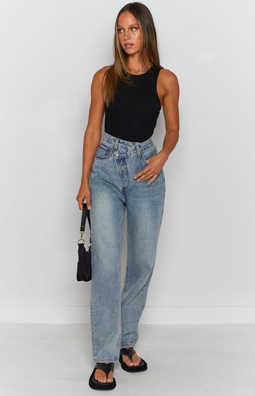 Style Core Aesthetics, New Style Trends - Jean taille haute 'Irina'