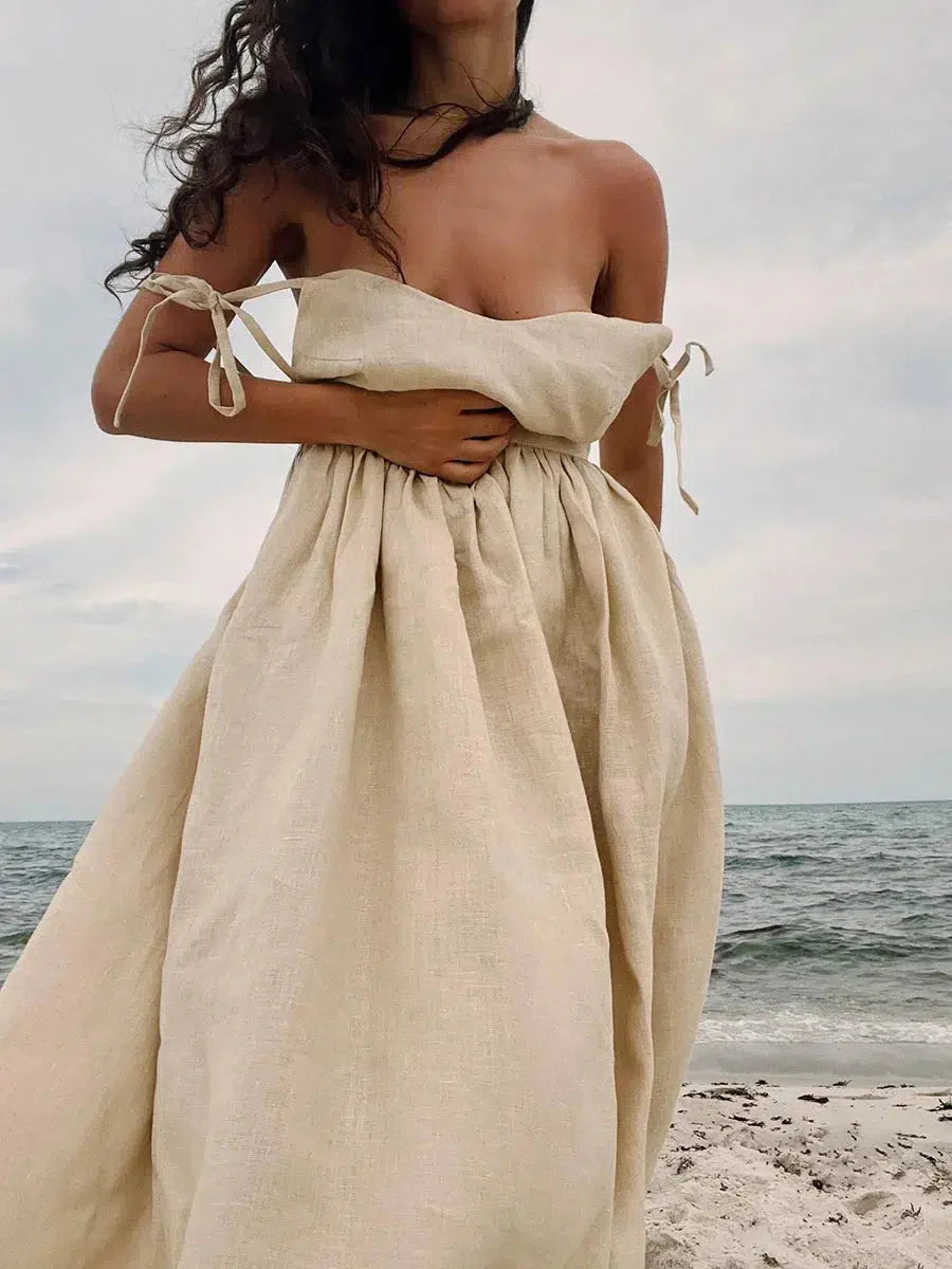 Style Core Aesthetics, New Style Trends - Linen Midi Dress