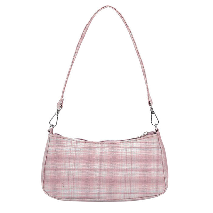 Style Core Aesthetics, New Style Trends - Lisa | Soft Girl sac baguette à carreau
