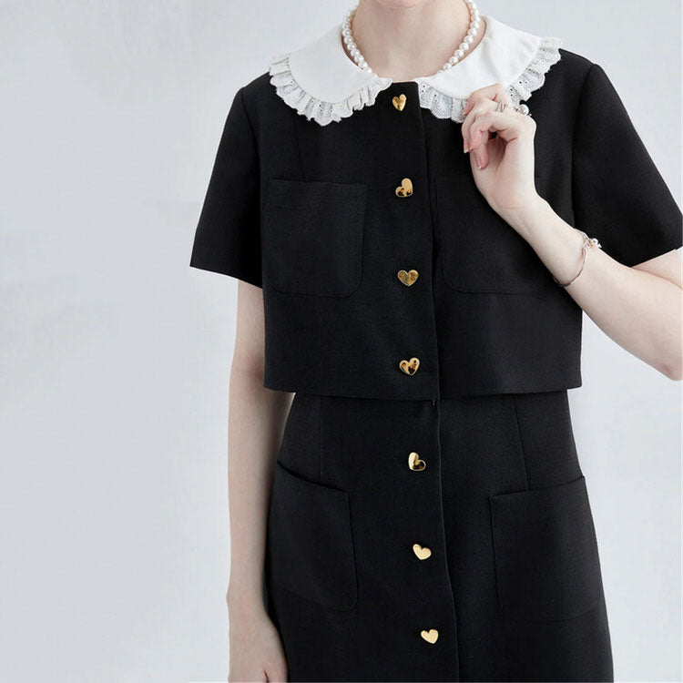 Style Core Aesthetics, New Style Trends - Little Witch Mini Black Dress