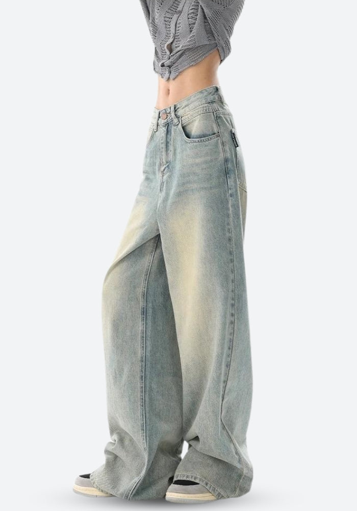Style Core Aesthetics, New Style Trends - Low Rise Baggy Denim Jeans