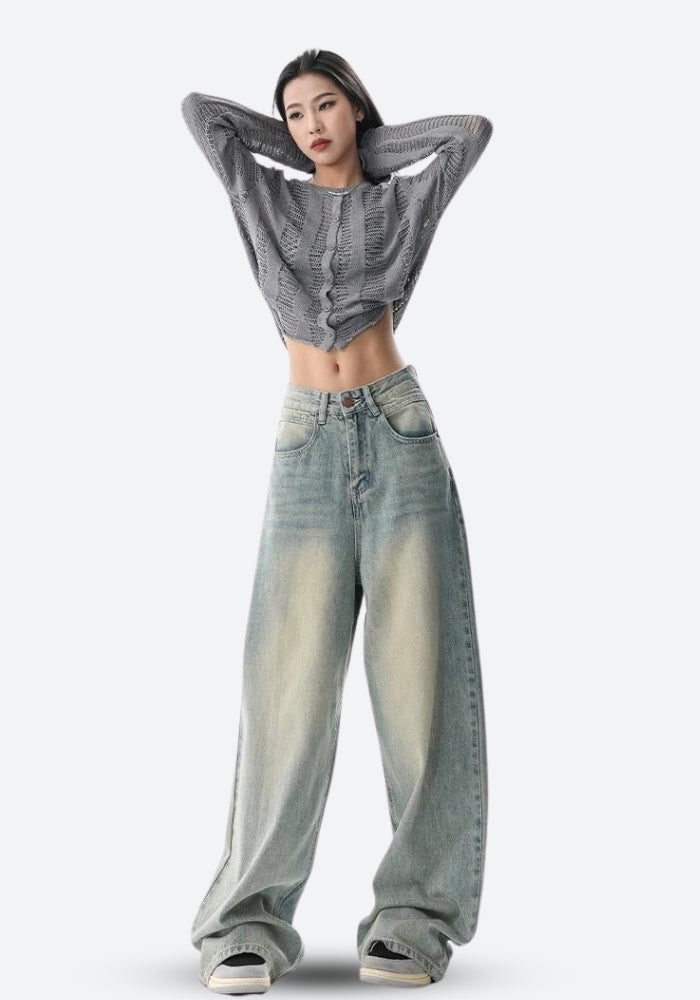 Style Core Aesthetics, New Style Trends - Low Rise Baggy Denim Jeans
