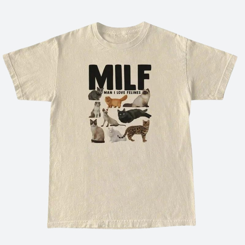 Style Core Aesthetics, New Style Trends - Man I Love Felines Tee