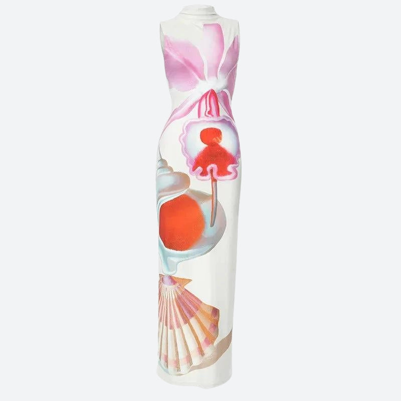 Style Core Aesthetics, New Style Trends - Maruja Mallo Split Maxi Dress